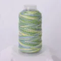 Multi-color gradient braided cord DIY shiny craft thread for handmade bracelets necklaces - Blue Green Gradient