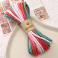 4mm colorful gradient braided cotton rope diy handmade bracelet necklace cord durable - Approx 4mm 10m/Bag / Red and Green