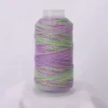 Purple green gradient braided cord spool for DIY handmade jewelry, necklaces, bracelets crafting. - Green-Purple Gradient