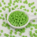 Perles carrées en acrylique massif de 5mm pour fabrication de bijoux bracelets DIY faits - 144 Pièces/Paquet / Vert