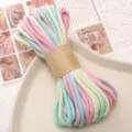 4mm Colorful Gradient Braided Cotton Rope DIY Handmade Bracelet Necklace Cord Sturdy Weaving - Approx 4mm 10m/Bag / Macaron Green