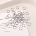 Stainless steel jump rings for DIY handmade jewelry making, bracelets, and necklaces connection. - 1.0x8mm (200 Pieces/Pack)