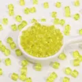 Yellow crystal cube loose beads for DIY handmade bracelets and jewelry making accessories. - Yellow