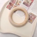 Anneau en bois naturel pour accessoires de bijoux faits à la main DIY fournitures artisanales - Diamètre Extérieur 90mm Épaisseur 15mm (Paquet de 1) / Couleur bois naturel