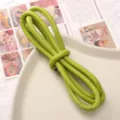 Green 6mm PU Braided Leather Cord for DIY Bracelets Keychains Jewelry Making Accessories - Approx. 6mm 1m/Pack / Green
