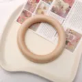 Anneau en bois naturel pour accessoires de bijoux faits à la main et bricolage, surface lisse. - Diamètre Extérieur 100mm Épaisseur 15mm (Paquet de 1) / Couleur bois naturel