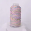 Pastel Section-Dyed Multicolored Cord DIY Jewelry Braiding Thread Spool Reel - Pink Purple Gradient