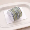 Multi-color braided jade cord spool for DIY handmade bracelets, necklaces and craft projects. - #073 Gradient Multi-Color