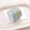 72# jade cord colorful DIY woven bracelet thread gradient necklace pendant crafting string - #077 Gradient Space Dyed