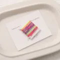 Colorful 72 jade cord card winding diy handmade braided bracelet threading thread material - 0.8mm 5m/Card / #089 Gradient Space-Dyed