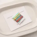 Colorful jade thread braid cord spool, DIY handmade multi-color bracelet weaving material. - 0.8mm 5m/Card / #091 Gradient Segment Dye