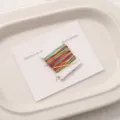 Colorful jade cord wound on card for DIY handmade bracelets, weaving and crafting materials. - 0.8mm 5m/Card / #093 Gradient Segment Dye