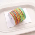 No. 72 multi-color jade thread cord for DIY handmade woven bracelets and necklaces. - #084 Variegated Gradient
