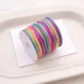 Multicolor jade cord thread for DIY braided bracelets, vibrant gradient DIY crafting rope. - #089 Gradient Space-Dyed