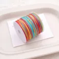 Colorful jade cord 72# for DIY handmade braided bracelets necklaces and craft jewelry making. - #091 Gradient Segment Dye