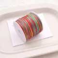 Multicolored jade cord for DIY jewelry making, braided threading string for bracelets and necklaces. - #093 Gradient Segment Dye