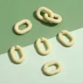 Acrylic colorful glossy U-shaped chain links oval open jump rings DIY jewelry accessories - Solid U-Shape Buckle / 14x19mm 5 Pieces/Pack / Light Yellow