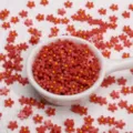 7mm resin flower flatbacks DIY craft cabochons for phone case decor jewelry making accessories - 50 Pieces/Pack (7mm) / Red