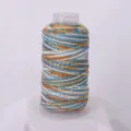 Multicolored starry section-dyed DIY weaving cord designed for bracelets and necklaces. - Orange Blue Gradient