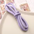 6mm PU leather braided cord rope for DIY handmade bracelets, necklaces, and keychain accessories. - Approx. 6mm 1m/Pack / Purple