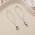 Silver metal mesh mobile phone lanyard strap DIY hanging accessory replacement charm part - Silver Thread