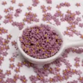 7mm resin flatback small flower cabochons for DIY phone case jewelry craft accessories - 50 Pieces/Pack (7mm) / Purple