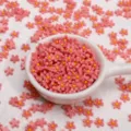 7mm pink resin small flowers flatback charms for DIY phone case jewelry making accessories - 50 Pieces/Pack (7mm) / Watermelon red