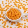 7mm orange resin flatback flower cabochons for DIY phone case jewelry craft making parts - 50 Pieces/Pack (7mm) / Orange