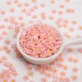 7mm resin flatback flowers cabochons for DIY phone case jewelry craft accessories making - 50 Pieces/Pack (7mm) / Pink