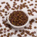 7mm brown resin flower flatback cabochons DIY phone case jewelry accessories cute craft - 50 Pieces/Pack (7mm) / Brown