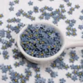 7mm resin small flower flatback cabochons for DIY phone case decor and handmade jewelry making. - 50 Pieces/Pack (7mm) / Blue