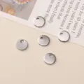 Stainless steel round blank pendant charms for DIY handmade jewelry making findings - Round Tag Style Number Nineteen