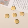 Stainless steel round blank charm pendant for DIY handmade jewelry bracelets earrings. - Round Tag Style Number Twenty-Two