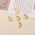 Stainless steel teardrop blank charms for DIY handmade earrings bracelets jewelry making. - Teardrop Tag Style Number Twenty-Four