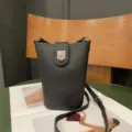 Genuine leather phone bag crossbody small bag casual fashion shoulder bag for women - Black