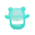 Mint Green Silicone Baby Teether Cute Cartoon Bear Molar Stick Anti-Eating Hand - Green