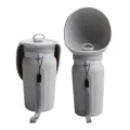 Gourde de voyage en silicone pour chien, distributeur d'eau pliable anti-fuite pour promenade en plein air - Gris