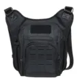 Multi-functional tactical chest bag for men outdoor cycling decompression shoulder bag - Black