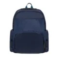 Classic navy blue memory fabric backpack for daily commuting, school and laptop storage. - Sapphire Blue