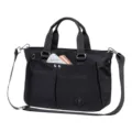 Große Kapazität Damen Business Umhängetasche Messenger Tote Bag schwarze Handtasche Hauptansicht - Schwarz