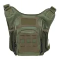 Green tactical crossbody chest bag multi-functional shoulder backpack for men outdoor - Army Green