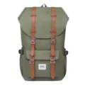 Large capacity canvas backpack for outdoor travel school vintage daily casual use green bag - Army Green
