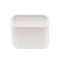 Silikon Zahnbürstenhalter Wandmontage Badezimmer Organizer Selbstklebende Box Weiß - 14,4*13*4,8 cm / Weiß
