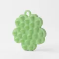 Brosse shampooing en silicone verte masseur de cuir chevelu poils souples pour douche - Vert clair