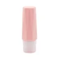 Flacon de voyage en silicone rose 90ml contenant cosmetique portable rechargeable lotion - Rose 90 ml