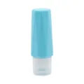 Flacon de voyage en silicone bleu 90ml pour cosmétiques, distributeur de shampooing. - Bleu 90 ml