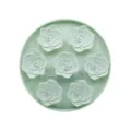 Silicone pet slow feeder lick mat with suction cups, anti-choking dog slow feeding pad green. - Rose / Grey Green