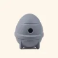 Jouet pour chien mangeoire lente en silicone design vaisseau spatial gris modèle interactif - Gris