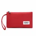 Red Nylon Clutch Bag Casual Wristlet Wallet Multi-functional Fashion Phone Purse! - Red