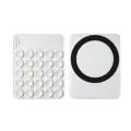 Silikon magnetische Saugtelefonhalterung mit 25 Saugnäpfen, stabiles und sicheres Design in Weiß. - Weiß